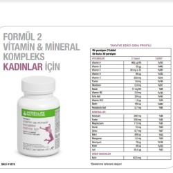 HERBALİFE FORMUL 2 KADIN VİTAMİNİ